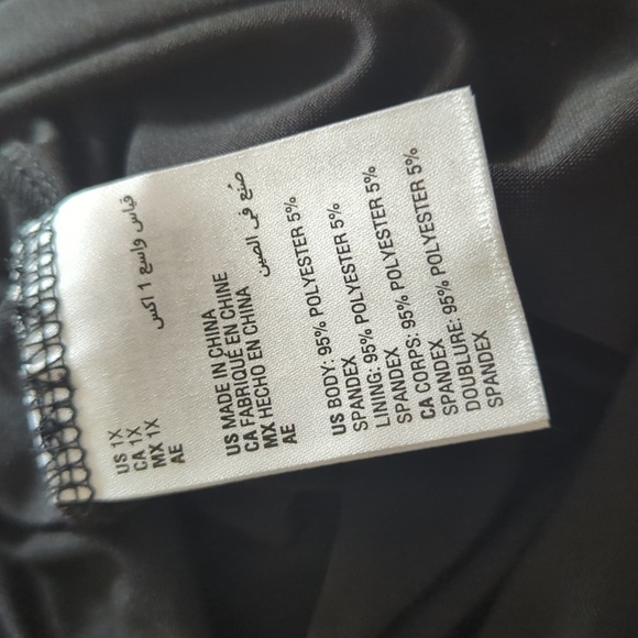 Bar III Foil Mesh Mock Neck Bodycon Midi Dress NWT Women's 1X - Picture 13 of 15